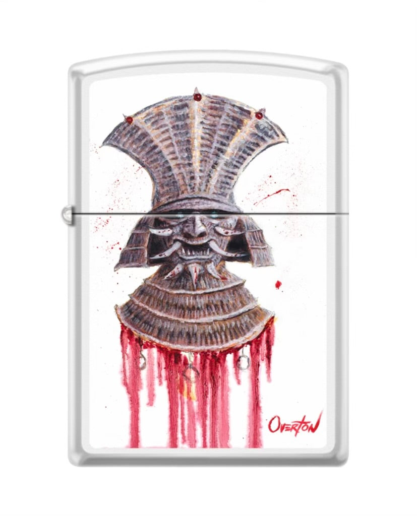 Greg Overton Custom Zippo Lighter - White Ghost