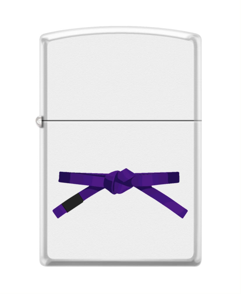 High Rollers BJJ Custom Zippo Lighter - Smoke Train Repeat - Belt Level