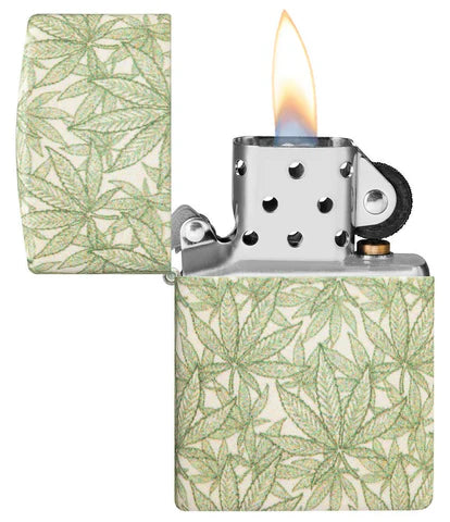 Cannabis Leaf 540 Color Wrap Zippo Lighter